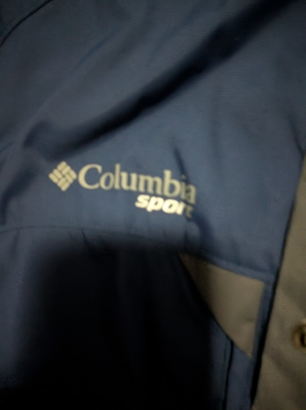 Vintage Columbia Interchange Jacket Mens XL Blue Waterproof Nylon Hooded Shell - Picture 4 of 5
